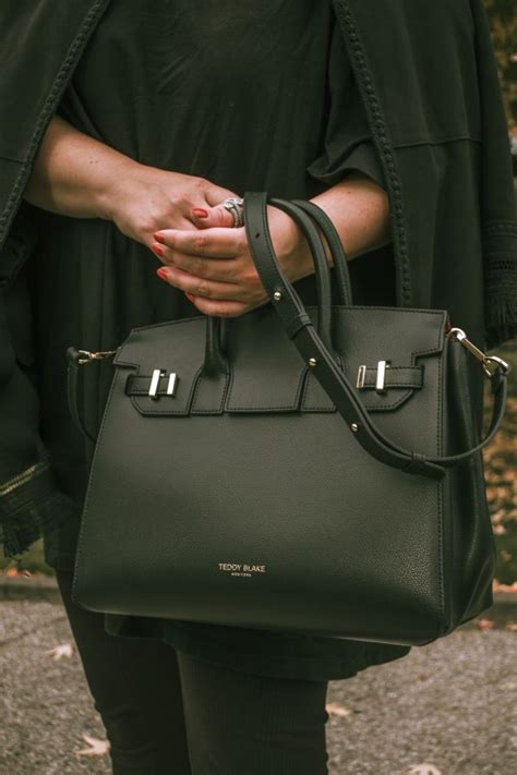 black and white teddy blake bag.